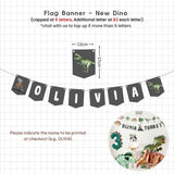 Personalised Dinosaur Theme Birthday Balloon Party Balloon Banner Decoration
