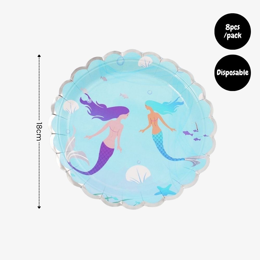 [SG Instock] - Personalised Mermaid Theme Birthday Party Balloon Banner Decoration