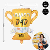 [SG Instock] Fathers Day Banner Balloon Decoration Father's Day Cake Topper Best Dad Ever Happy Father Day Gift