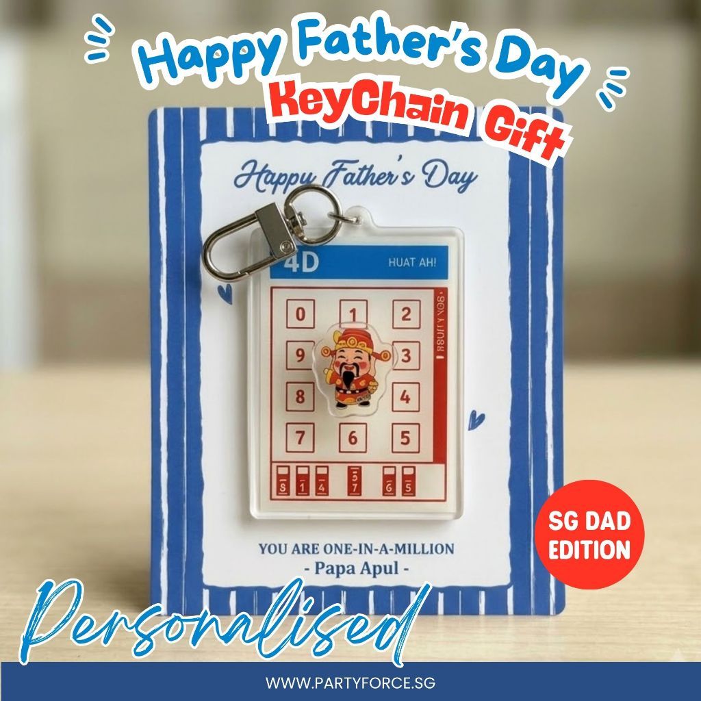 Personalised Father's Day 4D Keychain Gift