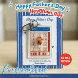 Personalised Father's Day 4D Keychain Gift
