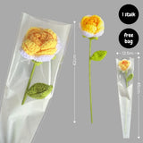 Personalised Crochet Sunflower Pot Teachers Day Gift Thank You Teacher Gift Bag Graduation Flowers