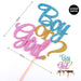 Gender Reveal Party Essentials Balloon Decoration Boy or Girl Banner Confetti Popper