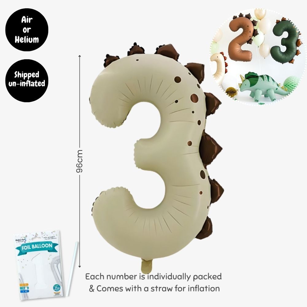 Personalised Dinosaur Theme Birthday Balloon Party Balloon Banner Decoration
