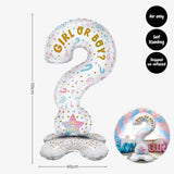 Gender Reveal Party Essentials Balloon Decoration Boy or Girl Banner Confetti Popper
