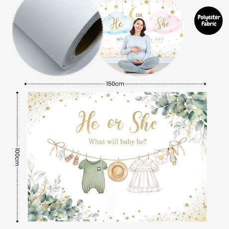 Gender Reveal Party Essentials Balloon Decoration Boy or Girl Banner Confetti Popper