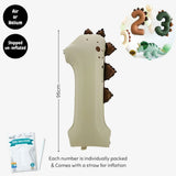 Personalised Dinosaur Theme Birthday Balloon Party Balloon Banner Decoration