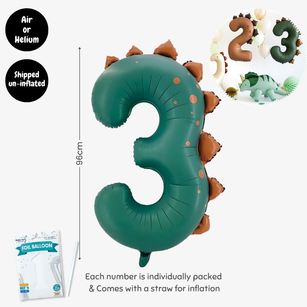 Personalised Dinosaur Theme Birthday Balloon Party Balloon Banner Decoration