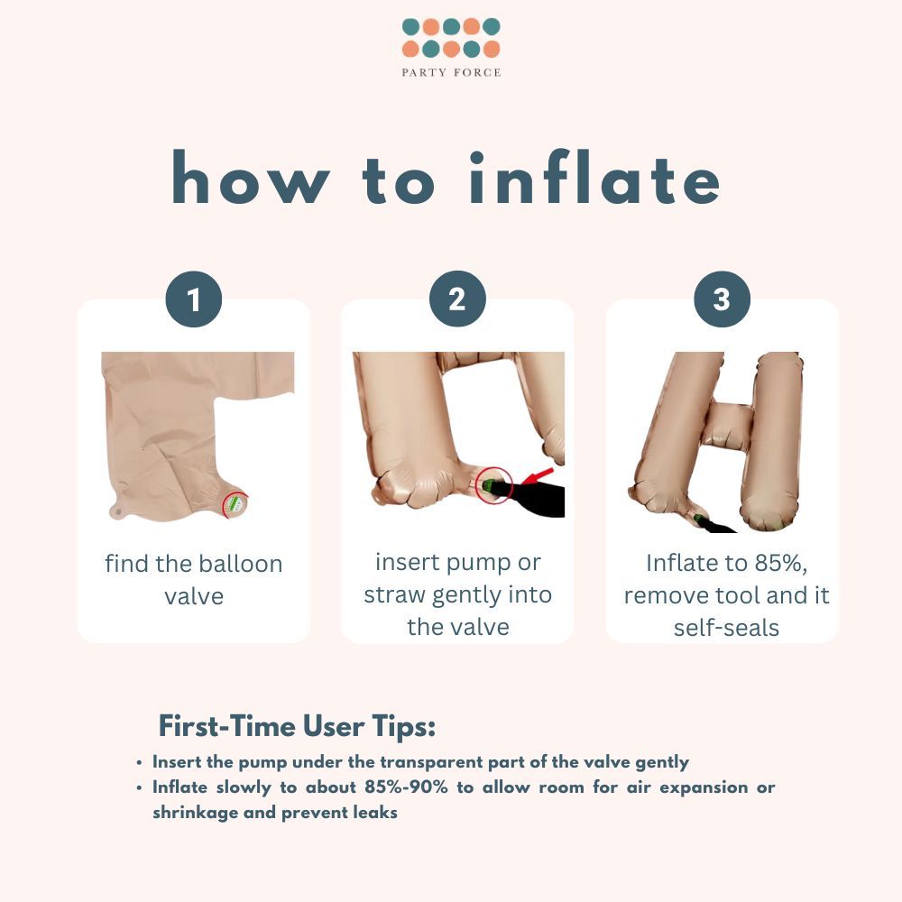 16 inch Sage Cream Caramel Number Letter Balloon