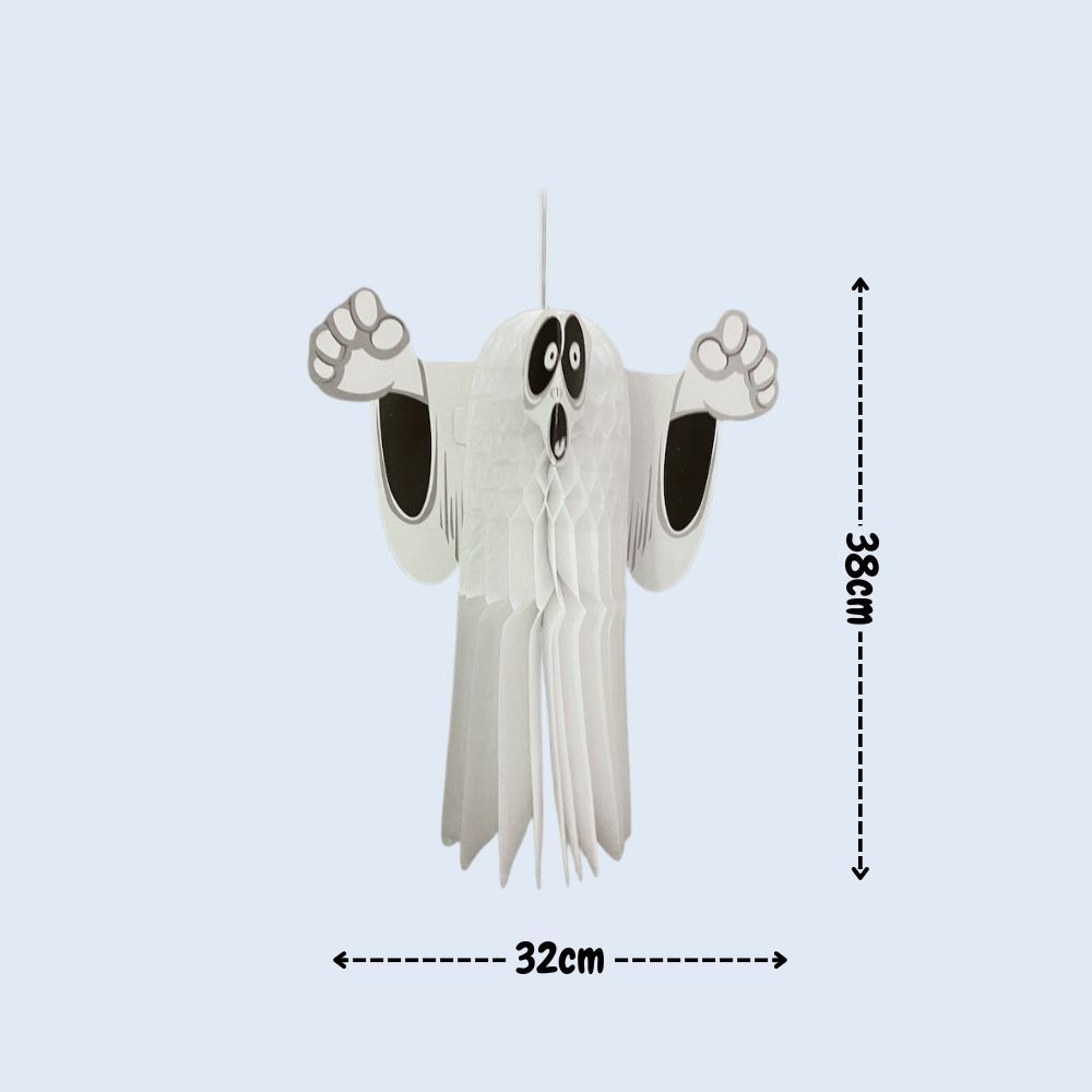 [SG Seller] - Halloween Paper Decorative lantern party fan Latex Balloons