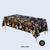 [SG Seller] Disposable Halloween Tableware paper plates Tablecloth