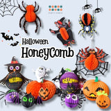 [SG Seller] Halloween Decoration Honeycomb party fan spider web for Halloween Party Decoration