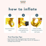 16 inch Baby Blue Baby Pink Number Letter Balloon