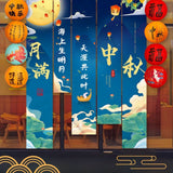 Mid autumn backdrop decoration photo props for events