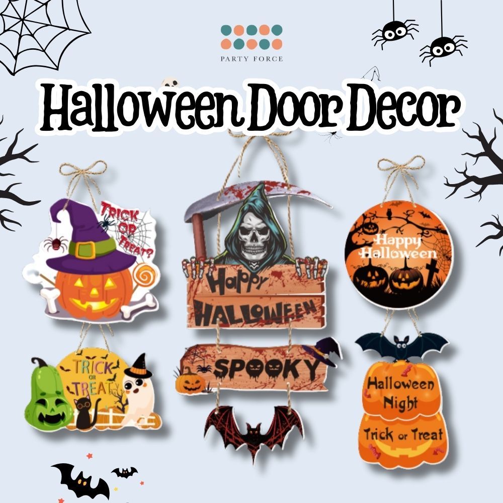 [SG Seller] - Halloween Door Hanger Door Sign Hanging decoration Trick or Treat