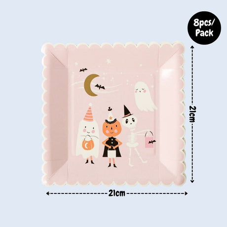 Halloween Disposable Tablecloth Tableware Paper Plates