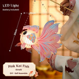 Mid autumn Koi Fish DIY lantern Led light lantern