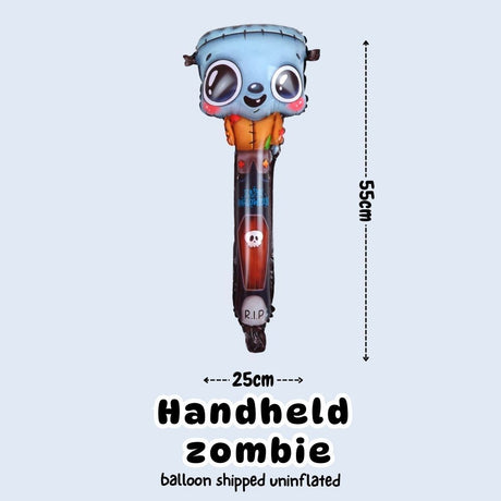 [SG Instock] Halloween Handheld Balloon Headband Dress Up Prop Foil Balloon Gift Party Decoration