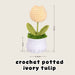 Personalised Crochet Sunflower Pot Teachers Day Gift Thank You Teacher Gift Bag Graduation Flowers