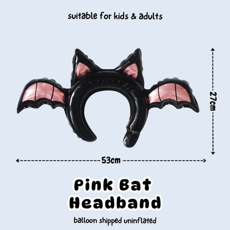 [SG Instock] Halloween Handheld Balloon Headband Dress Up Prop Foil Balloon Gift Party Decoration