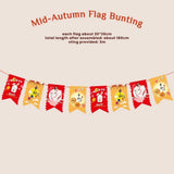 Mid autumn Festival Banner Garland Lantern Riddles Hanging Decoration