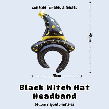 [SG Instock] Halloween Handheld Balloon Headband Dress Up Prop Foil Balloon Gift Party Decoration