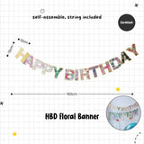 Daisy Theme Banner Balloon Party Decoration for Birthday Party