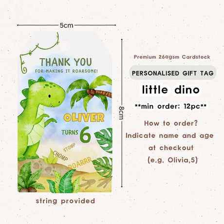 Personalised Gift Tag Custom Sticker for Birthday Party Favor Goodie Bag Corporate Gift