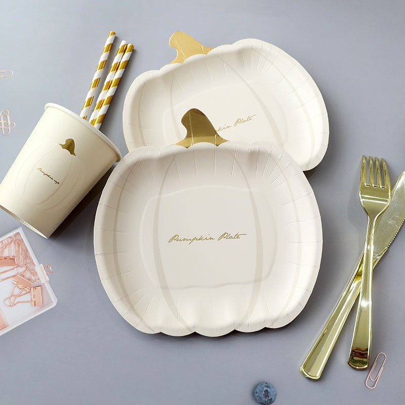 [SG Seller] Disposable Halloween Tableware paper plates Tablecloth