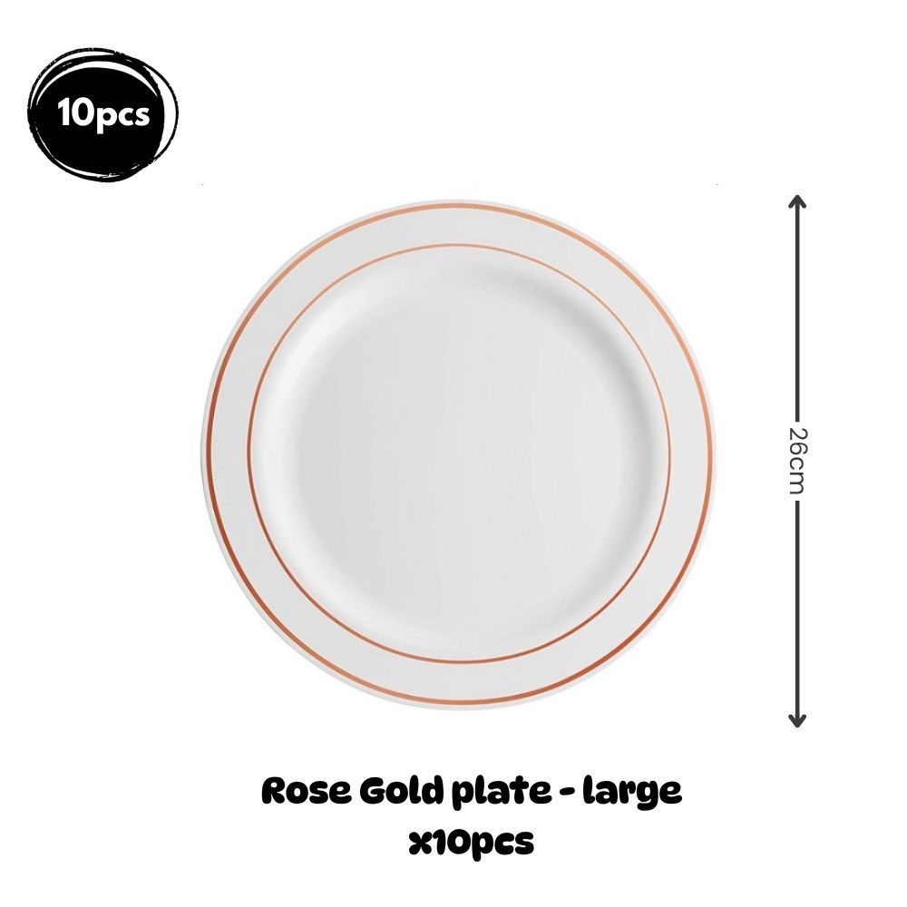 Premium Disposable tableware Cutlery Plates Cups and Napkin Package Birthday Wedding Party buffet