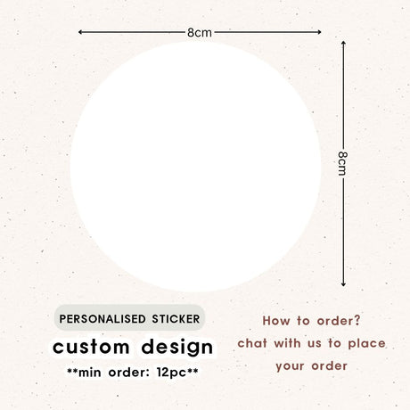 Personalised Gift Tag Custom Sticker for Birthday Party Favor Goodie Bag Corporate Gift