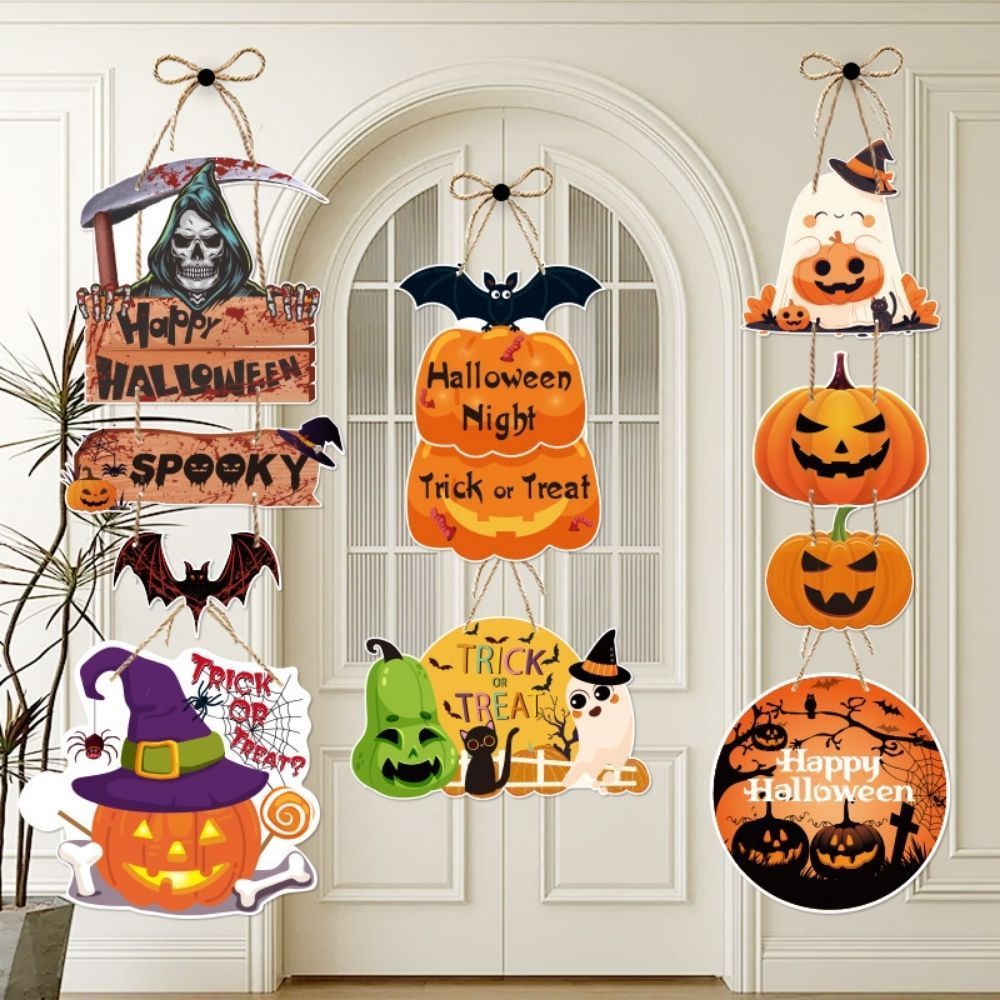 Halloween Trick or Treat Door Hanger Door Sign Hanging decoration