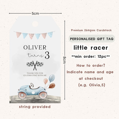 Personalised Gift Tag Custom Sticker for Birthday Party Favor Goodie Bag Corporate Gift