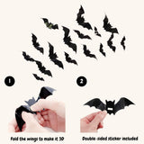 Halloween 3D Bat & Spider Wall Stickers