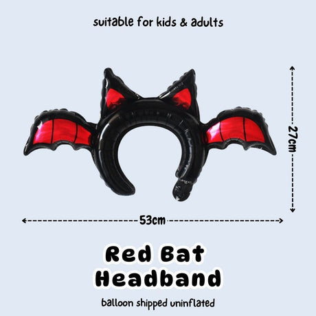 [SG Instock] Halloween Handheld Balloon Headband Dress Up Prop Foil Balloon Gift Party Decoration