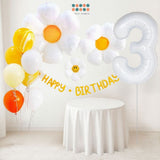 Daisy Theme Banner Balloon Party Decoration for Birthday Party
