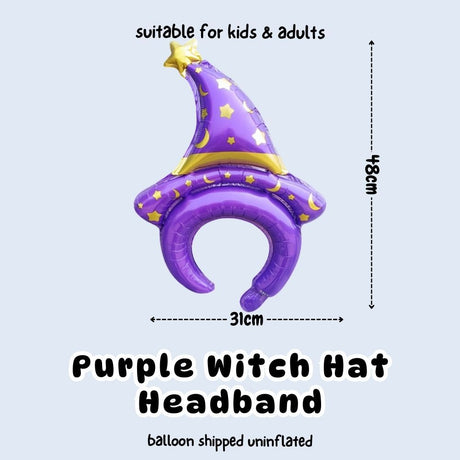 [SG Instock] Halloween Handheld Balloon Headband Dress Up Prop Foil Balloon Gift Party Decoration