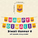 Deepavali Decoration Diwali Candle Banner 3m x 3m drop down curtain light decor