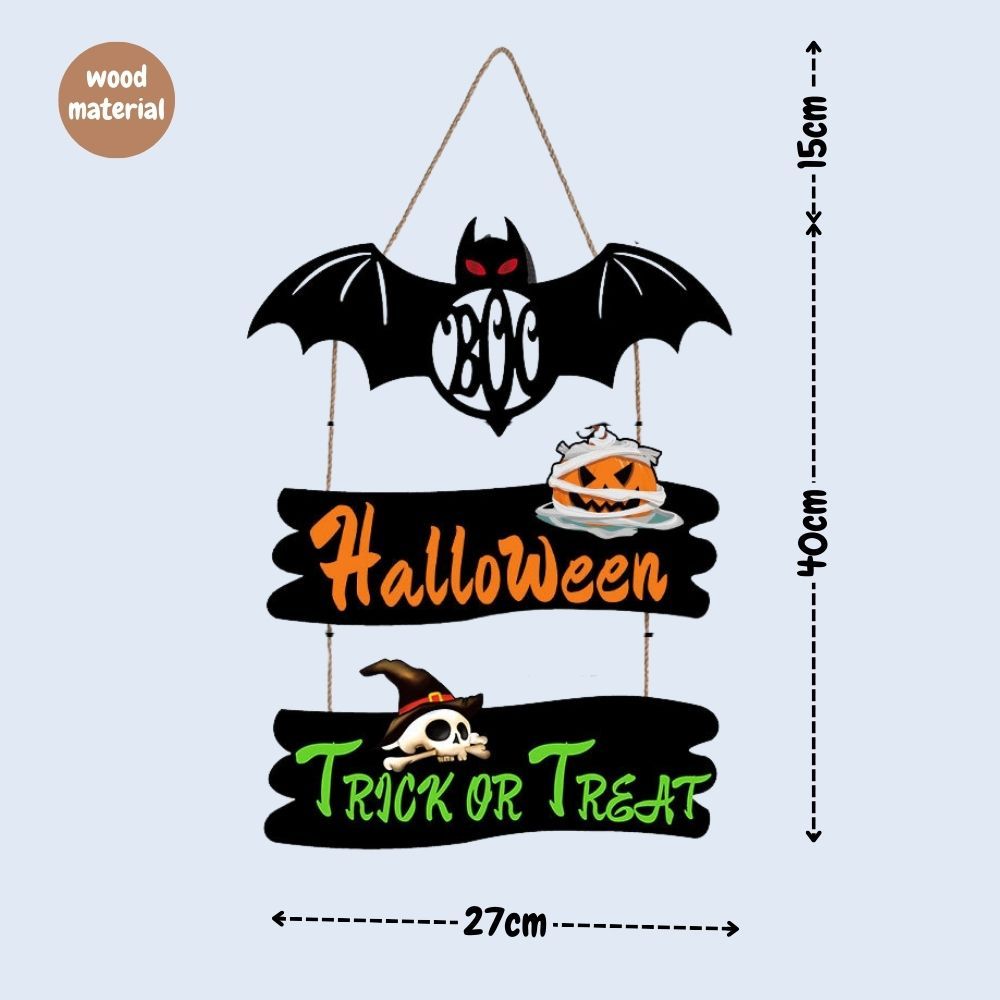 [SG Seller] - Halloween Door Hanger Door Sign Hanging decoration Trick or Treat