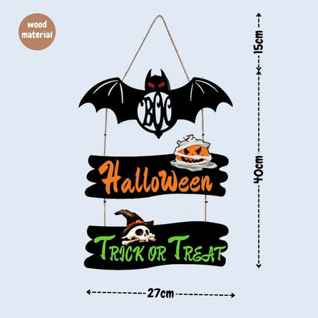Halloween Trick or Treat Door Hanger Door Sign Hanging decoration