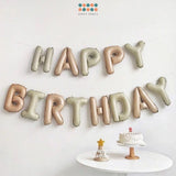16 inch Sage Cream Caramel Number Letter Balloon