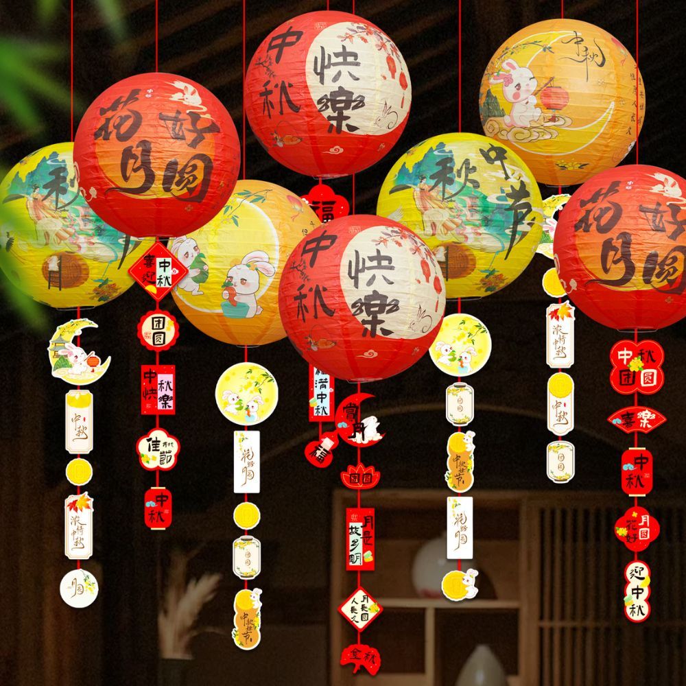 [SG Seller] Mid autumn backdrop decoration photo props for events resturant cafe decorations