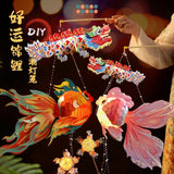 Mid autumn Koi Fish DIY lantern Led light lantern