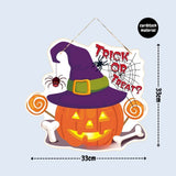 Halloween Trick or Treat Door Hanger Door Sign Hanging decoration