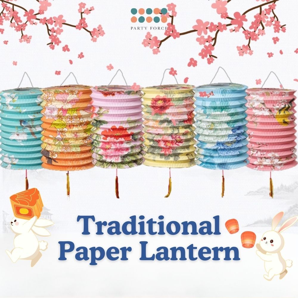 [SG Seller] - Mid Autumn 6pcs Set Traditional paper lantern candle lantern