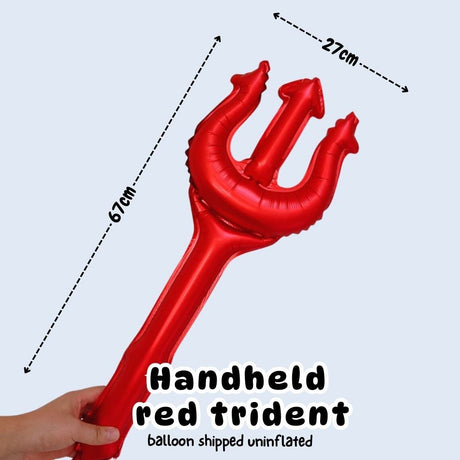 [SG Instock] Halloween Handheld Balloon Headband Dress Up Prop Foil Balloon Gift Party Decoration
