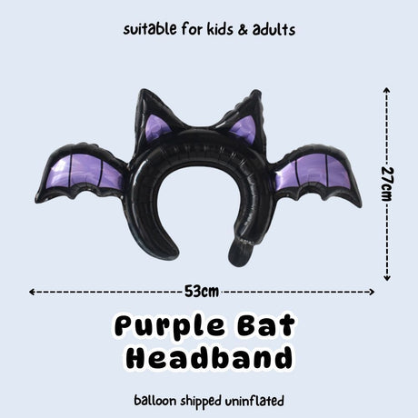 [SG Instock] Halloween Handheld Balloon Headband Dress Up Prop Foil Balloon Gift Party Decoration