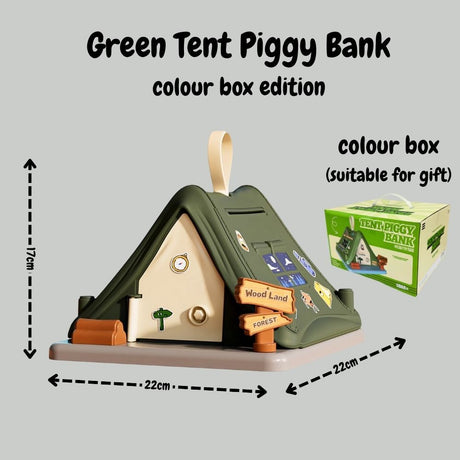 Creative Gift Kids Piggy Bank Gas Station Cafe Piggy Bank for Notes and coins