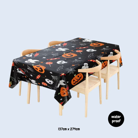 [SG Seller] Disposable Halloween Tableware paper plates Tablecloth
