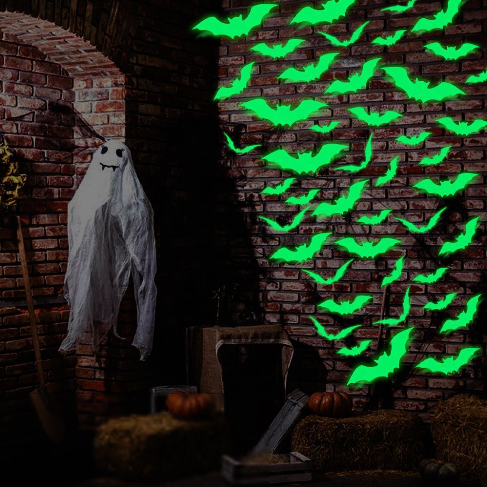 Halloween 3D Bat & Spider Wall Stickers